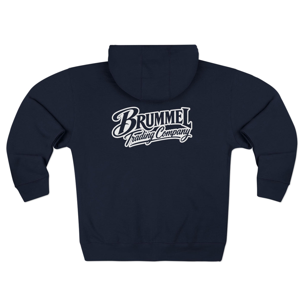 Brummel Racing Company Zip Hoodie — Vintage Logo Full-Zip Sweatshirt