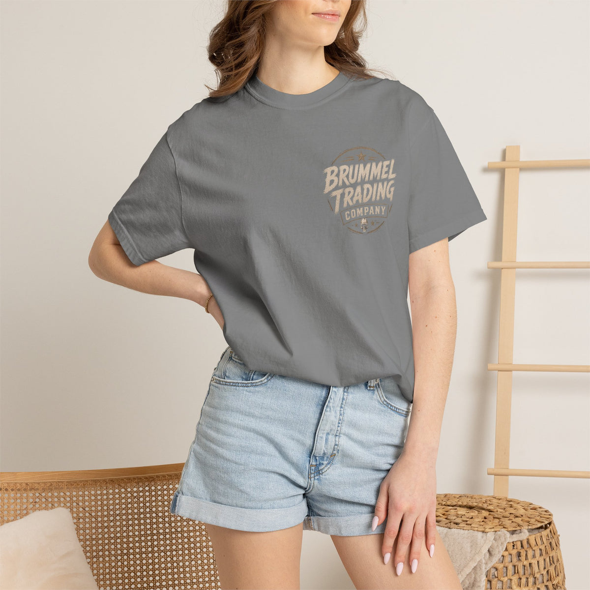 Graphic T-Shirt — "Fuck What They Think" Brummel Trading Vintage Middle Finger Tee