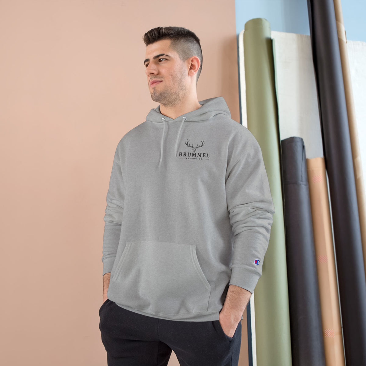Brummel Antler Logo Hoodie