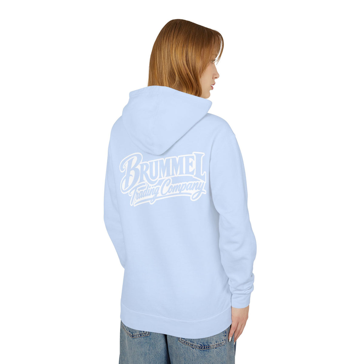 Brummel Trading Company Script Hoodie — Lightweight Logo Pullover