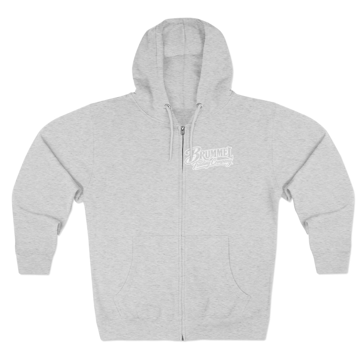 Brummel Racing Company Zip Hoodie — Vintage Logo Full-Zip Sweatshirt