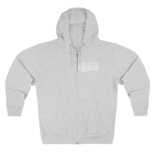 Brummel Racing Company Zip Hoodie — Vintage Logo Full-Zip Sweatshirt