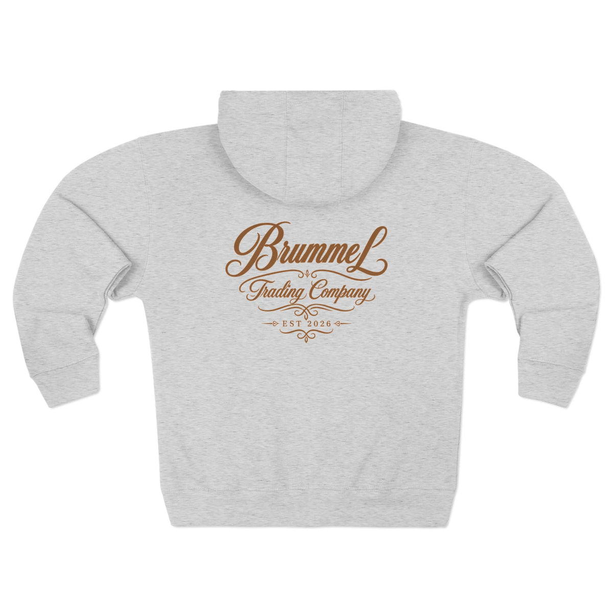 Vintage Script Zip Hoodie — Brummel Trading Company Design