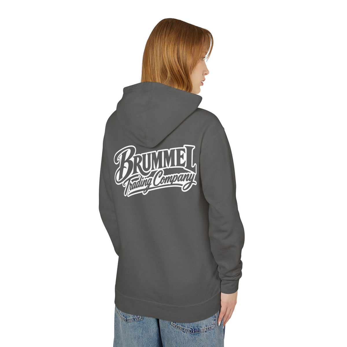 Brummel Trading Company Script Hoodie — Lightweight Logo Pullover