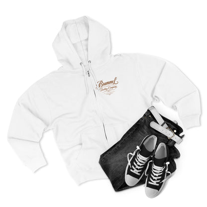 Vintage Script Zip Hoodie — Brummel Trading Company Design