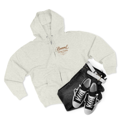 Vintage Script Zip Hoodie — Brummel Trading Company Design