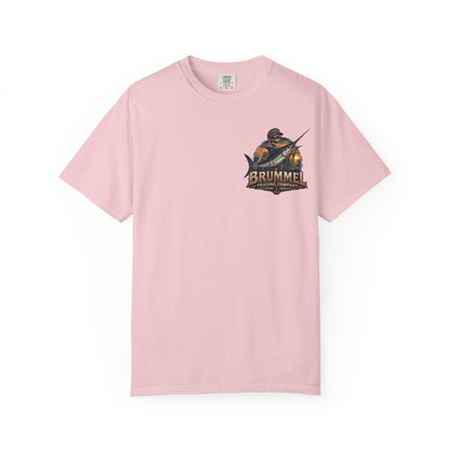 Brummel Trading Company Marlin Skull T-Shirt — Fishing Sunset Graphic Tee