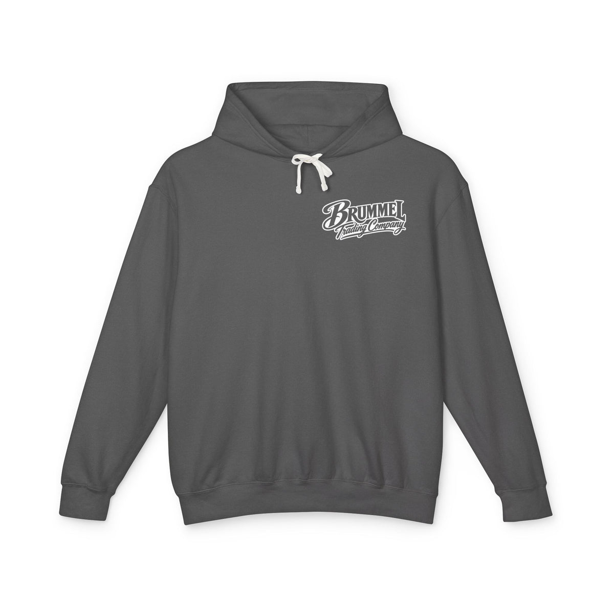 Brummel Trading Company Script Hoodie — Lightweight Logo Pullover