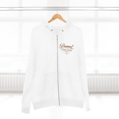 Vintage Script Zip Hoodie — Brummel Trading Company Design