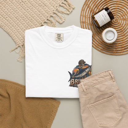 Brummel Trading Company Marlin Skull T-Shirt — Fishing Sunset Graphic Tee
