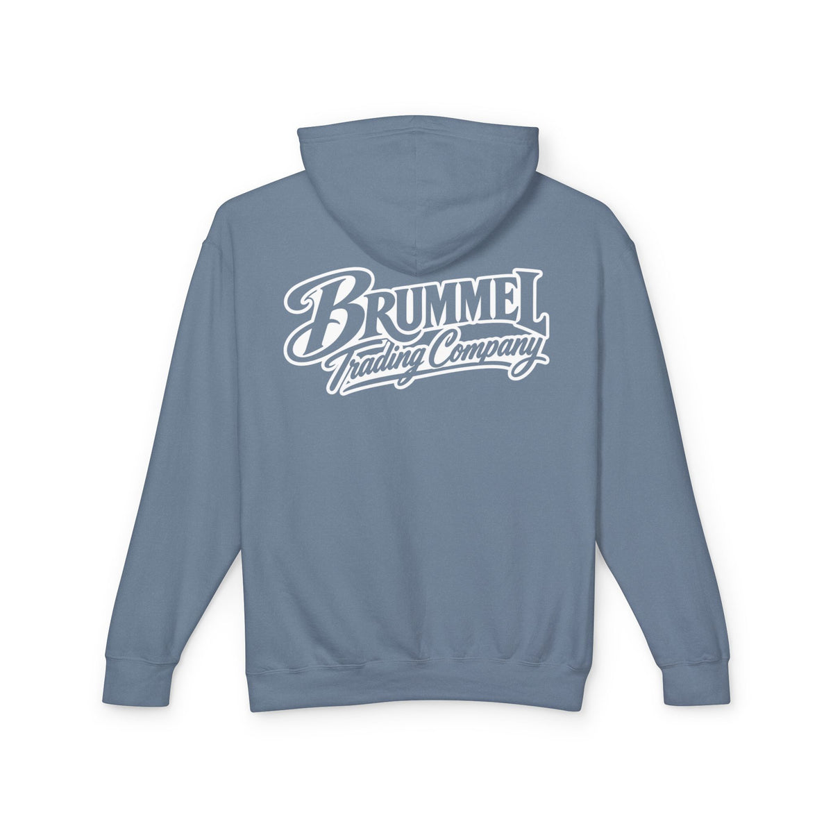 Brummel Trading Company Script Hoodie — Lightweight Logo Pullover