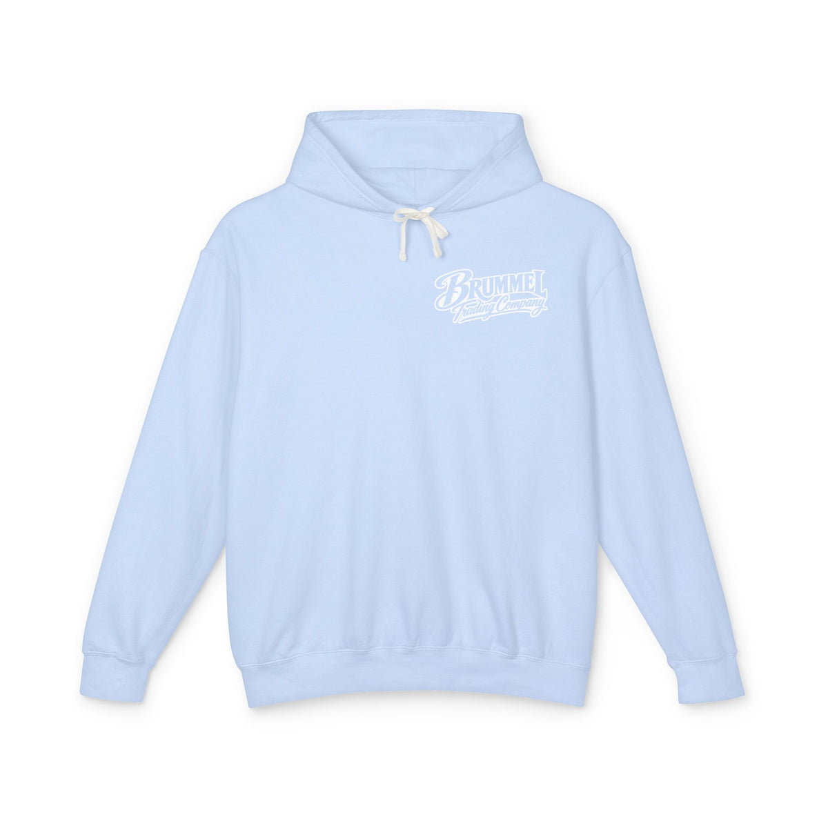 Brummel Trading Company Script Hoodie — Lightweight Logo Pullover