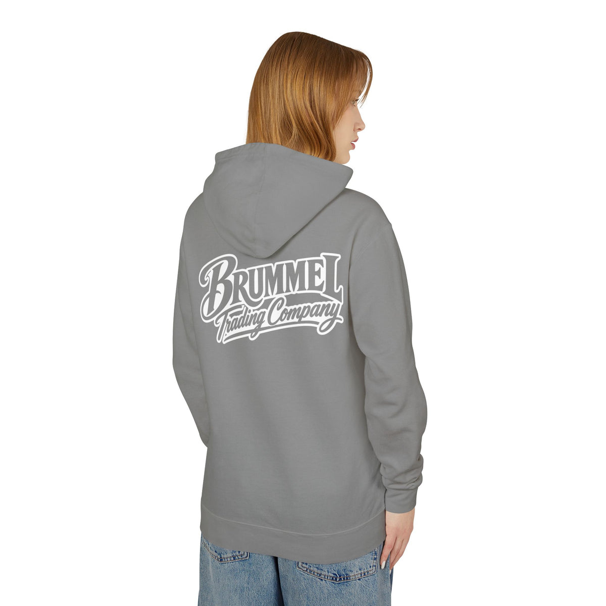 Brummel Trading Company Script Hoodie — Lightweight Logo Pullover