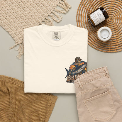 Brummel Trading Company Marlin Skull T-Shirt — Fishing Sunset Graphic Tee