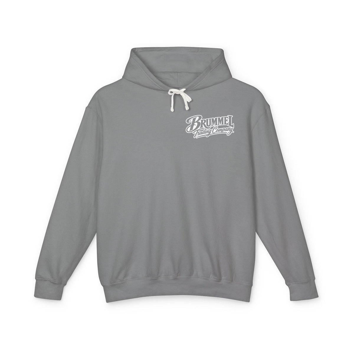 Brummel Trading Company Script Hoodie — Lightweight Logo Pullover