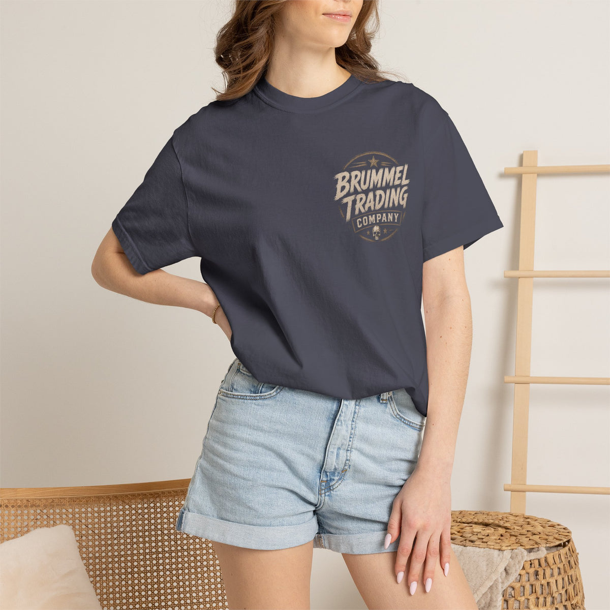 Graphic T-Shirt — "Fuck What They Think" Brummel Trading Vintage Middle Finger Tee
