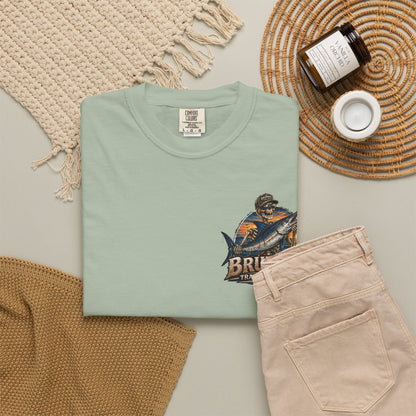 Brummel Trading Company Marlin Skull T-Shirt — Fishing Sunset Graphic Tee