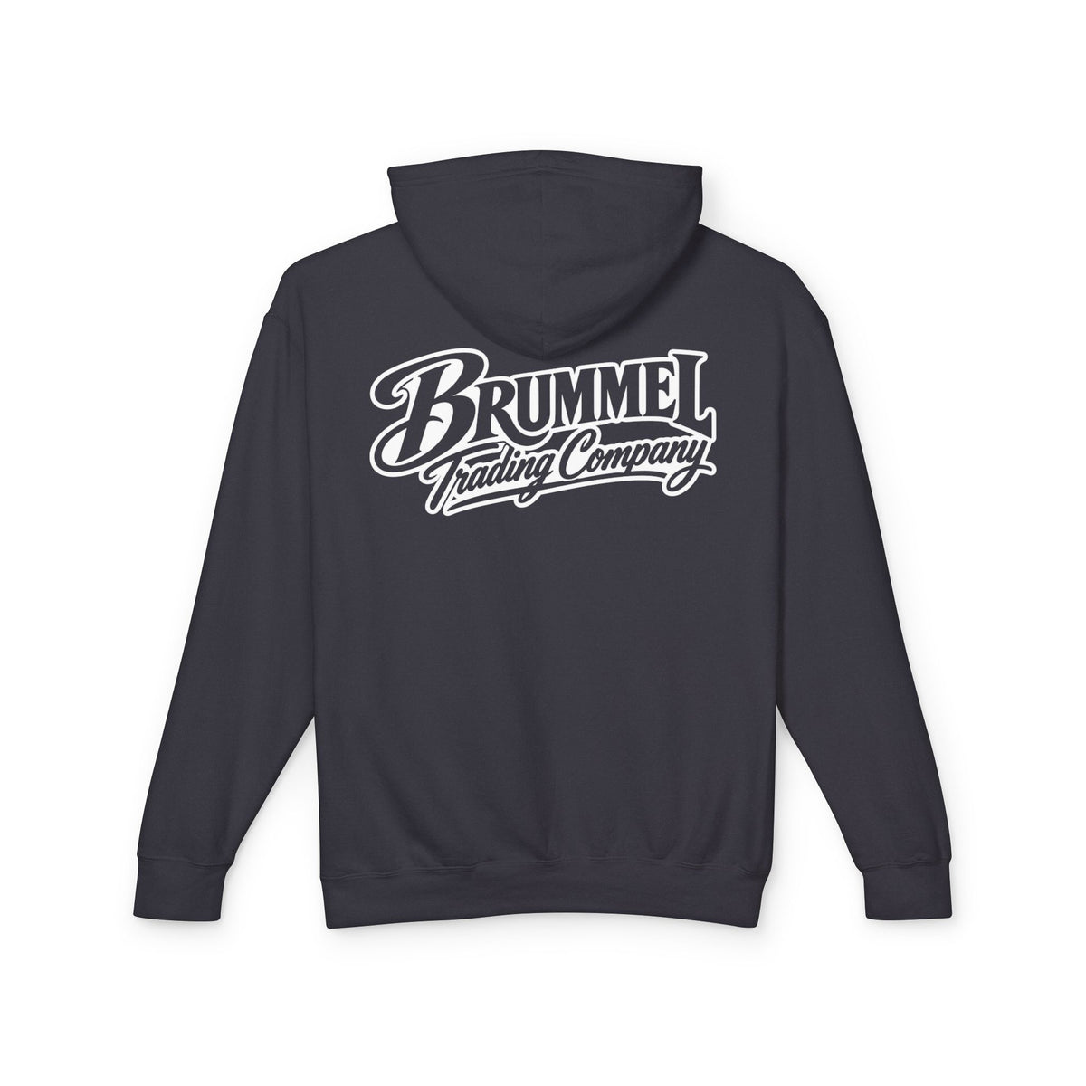 Brummel Trading Company Script Hoodie — Lightweight Logo Pullover
