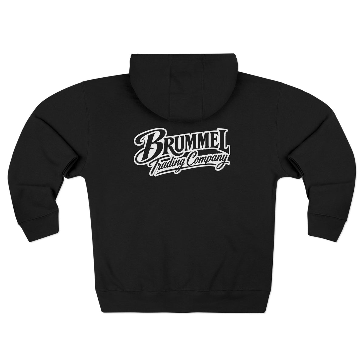 Brummel Racing Company Zip Hoodie — Vintage Logo Full-Zip Sweatshirt
