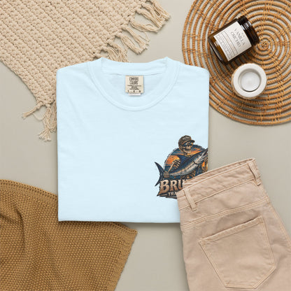 Brummel Trading Company Marlin Skull T-Shirt — Fishing Sunset Graphic Tee