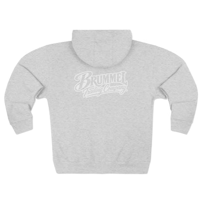 Brummel Racing Company Zip Hoodie — Vintage Logo Full-Zip Sweatshirt