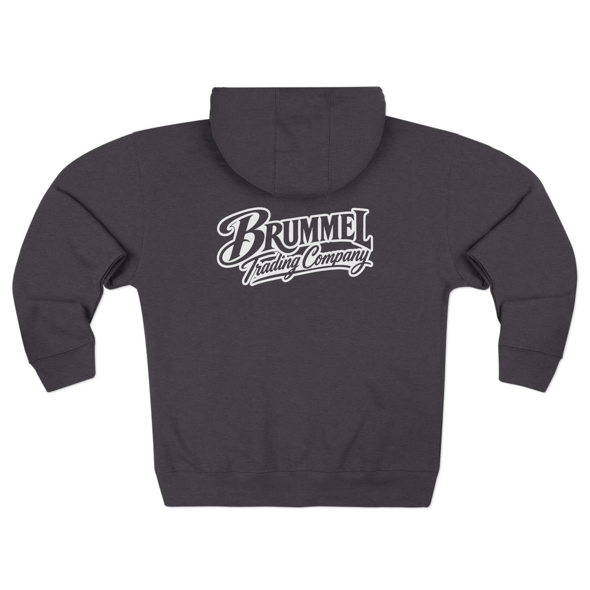 Brummel Racing Company Zip Hoodie — Vintage Logo Full-Zip Sweatshirt